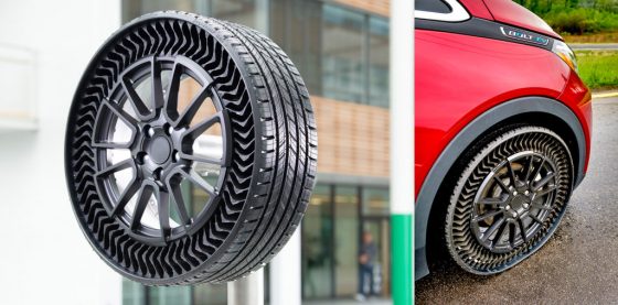 Michelin presenta Uptis, la gomma senza aria e antiforatura