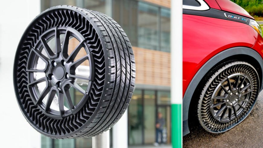 Michelin presenta Uptis, la gomma senza aria e antiforatura